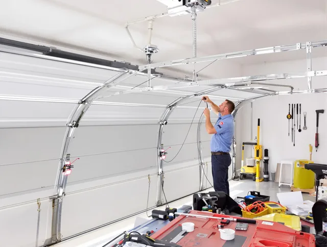 Garage door cable repair service by Glendale Garage Door Repair in Glendale