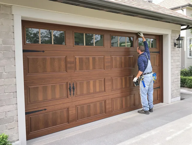 Custom garage door showcase by Glendale Garage Door Repair in Glendale