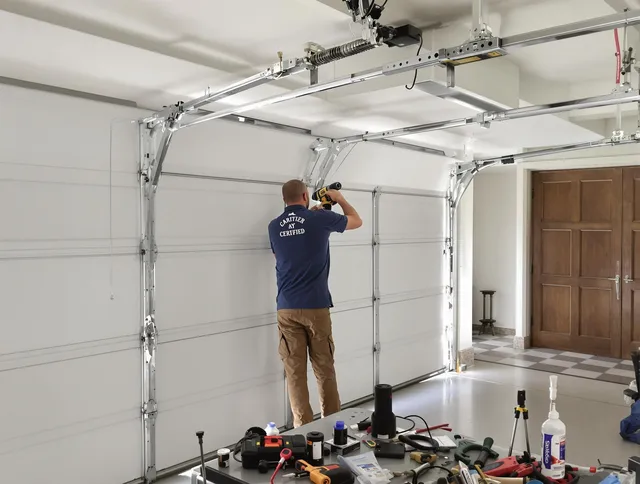 Glendale Garage Door Repair certified technician performing precision garage door repair in Glendale