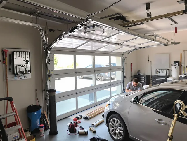 Garage door noise reduction service by Glendale Garage Door Repair in Glendale