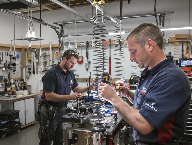 Garage door spring repair service by Glendale Garage Door Repair in Glendale